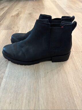 ✨ SOREL Emelie II Chelsea Waterproof Leather Boots size 11 black comfort  ✨